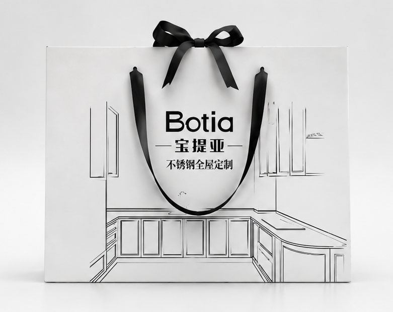 超大尺寸丝带手提袋定制｜450×320×250mm 高端礼品购物袋